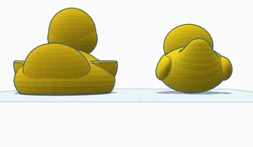 Mô hình 2 chú vịt dễ thương in 3D từ Tinkercad - Image 1