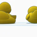 Mô hình 2 chú vịt dễ thương in 3D từ Tinkercad - Thumbnail 1