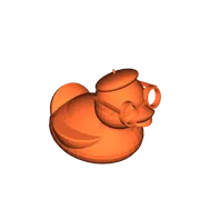 Mô hình chú vịt Pháp (French Duck) đáng yêu cho dân in 3D - Image 1