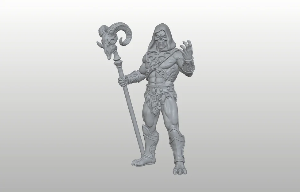 Skeletor - Lord of Destruction - Skull Sorcerer (MOTU) Pre-Supported - Image 1