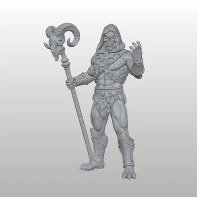 Skeletor - Lord of Destruction - Skull Sorcerer (MOTU) Pre-Supported