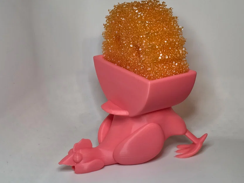 Giá đỡ Scrub Daddy Gà Ngố (Derpy Chicken) có thoát nước - Image 1