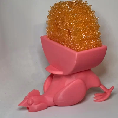 Giá đỡ Scrub Daddy Gà Ngố (Derpy Chicken) có thoát nước
