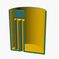 Cốc Pythagorean — Greedy Cup / Cup of Justice (parametric) - Thumbnail 3