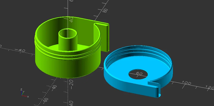 SlitBox - Hộp ống đa năng in 3D để đựng cuộn phim, băng dính, SMD - Image 2
