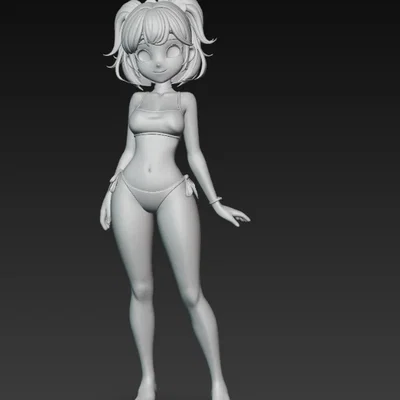 Mô hình figure nhân vật nữ Anime đi biển in 3D cực đẹp
