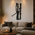 Ski Woman 2D Wall Art – Tranh Treo Tường 2D Nữ Trượt Tuyết (STL) - Thumbnail 1