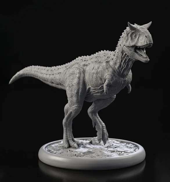 Mô hình tượng khủng long Carnotaurus chi tiết sắc nét cho in 3D - Image 1