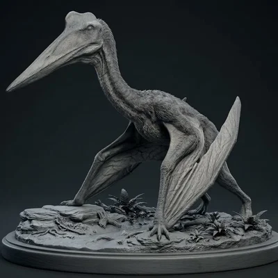 Mô hình in 3D tượng khủng long bay Quetzalcoatlus cực chi tiết
