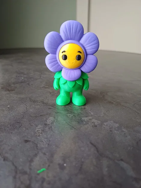 Mô hình trang trí Purple Flower Buddy đáng yêu cho bàn làm việc - Image 1