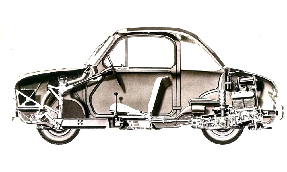 Vespa Piaggio 400 - 1958 - Image 6