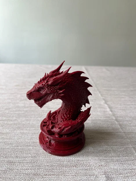 Tượng Bán Thân Rồng Emberscale – Mẫu STL Fantasy - Image 1