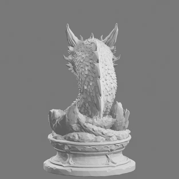 Tượng Bán Thân Rồng Emberscale – Mẫu STL Fantasy - Image 4