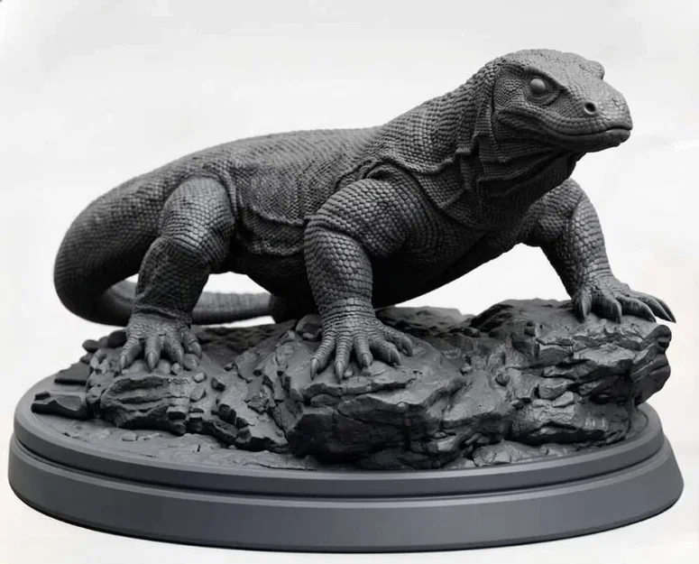 Mô hình tượng Rồng Komodo 3D độ chi tiết cao - Image 1