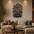 Mushroom Forest 2D Wall Art – Tranh Treo Tường 2D STL - Thumbnail 1