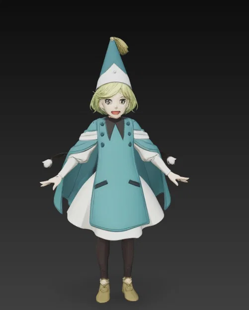 Mô hình 3D Coco từ anime Witch Hat Atelier sắc nét - Image 3