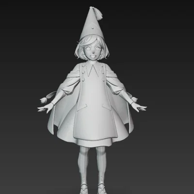 Mô hình 3D Coco từ anime Witch Hat Atelier sắc nét