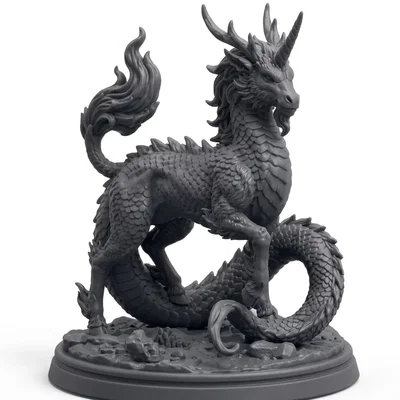 Mô hình tượng Long Mã (Longma Statue) cực chi tiết cho in 3D