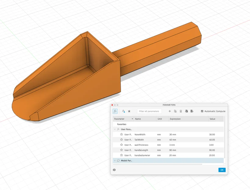 Seedling Scoop - Parametric (Muỗng xúc cây con tham số) - Image 2