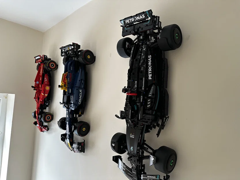 Giá Treo Tường In 3D Cho Mô Hình Xe Đua LEGO Technic F1 - Image 2