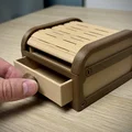 Tambour Box | Hộp nắp cuốn Roll-top | Organizer lưu trữ - Thumbnail 3