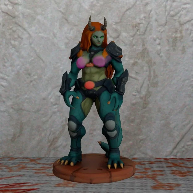 Mô hình Nữ chiến binh không gian (Female Space Guard) in 3D FDM - Image 1