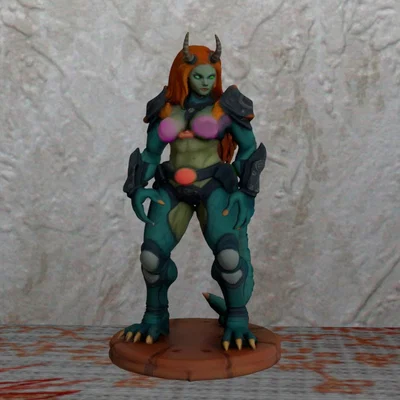 Mô hình Nữ chiến binh không gian (Female Space Guard) in 3D FDM
