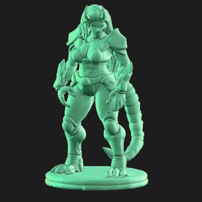 Mô hình Nữ chiến binh không gian (Female Space Guard) in 3D FDM