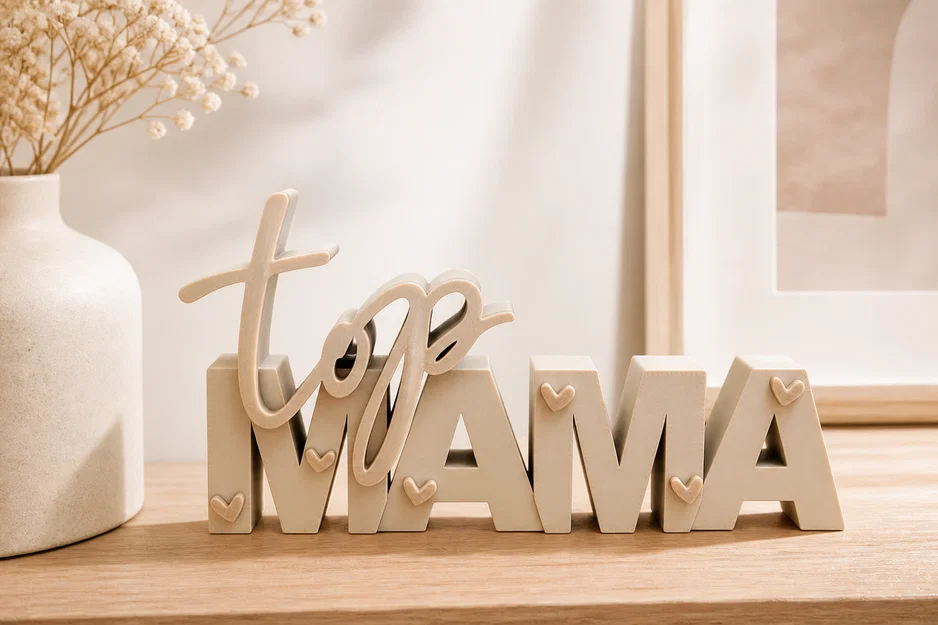 Top Mama – Bảng chữ 3D | Quà tặng Mother’s Day - Image 1