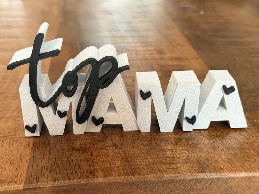 Top Mama – Bảng chữ 3D | Quà tặng Mother’s Day - Image 2