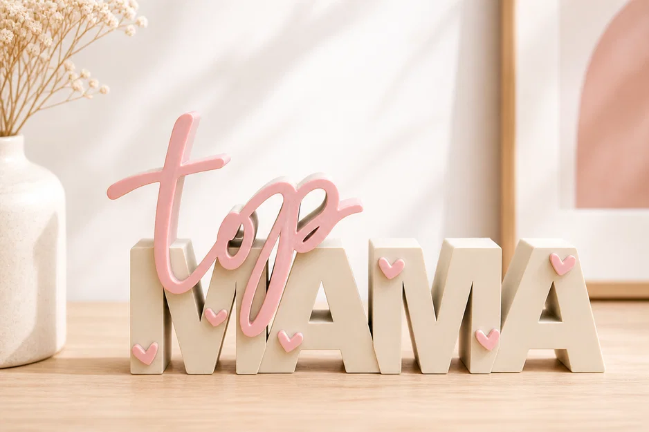Top Mama – Bảng chữ 3D | Quà tặng Mother’s Day - Image 3