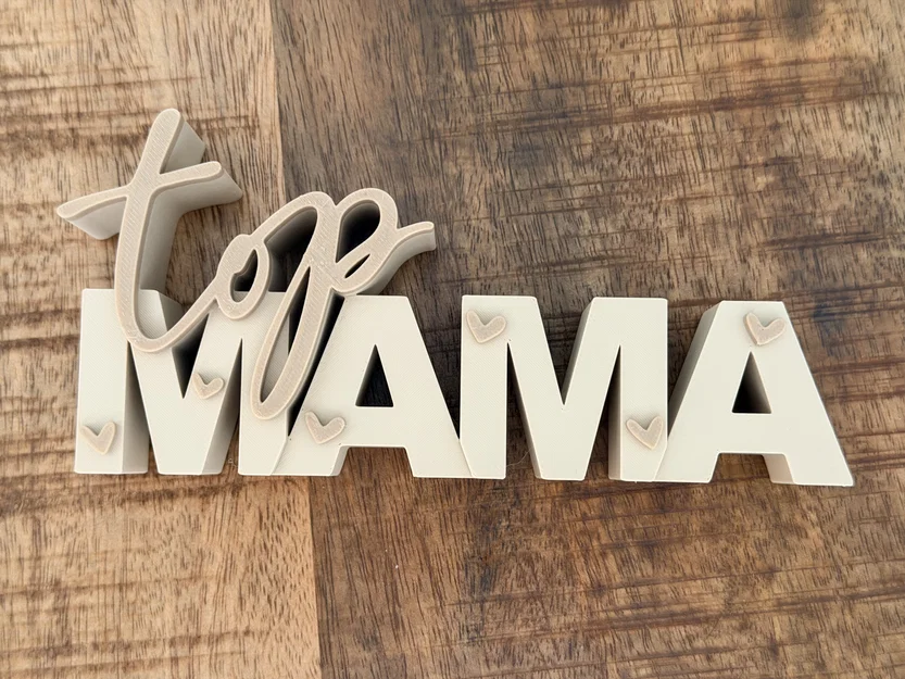 Top Mama – Bảng chữ 3D | Quà tặng Mother’s Day - Image 5