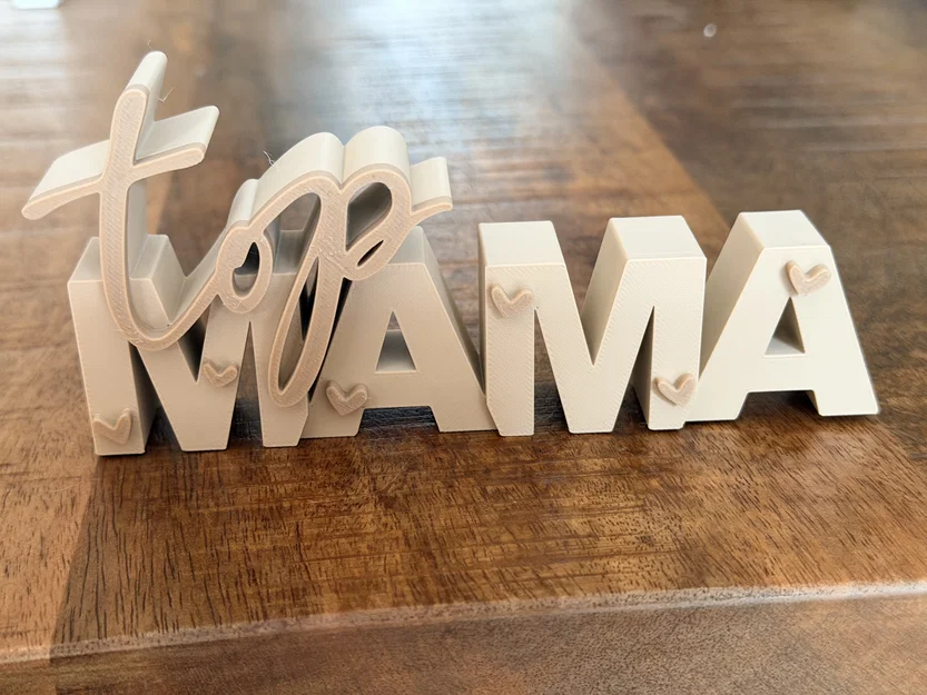 Top Mama – Bảng chữ 3D | Quà tặng Mother’s Day - Image 6