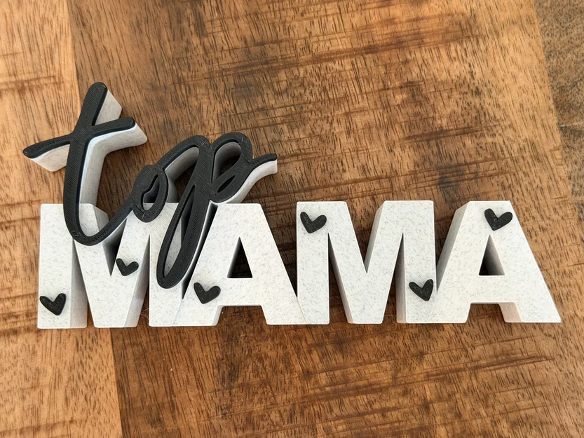 Top Mama – Bảng chữ 3D | Quà tặng Mother’s Day - Image 8