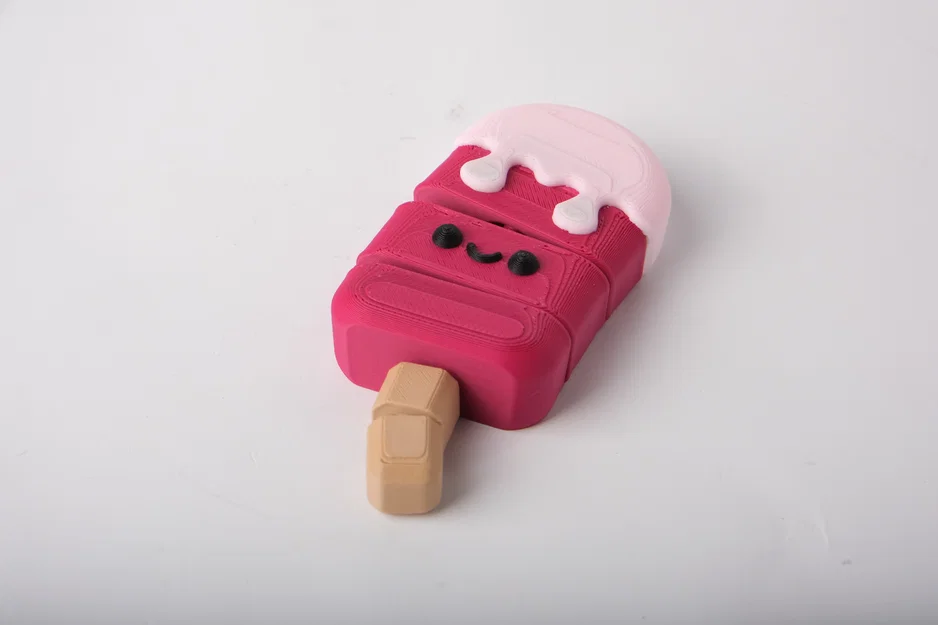 Mô Hình Pink Popsicle Flexi Figurine (Kawaii Desk Buddy) - Image 1