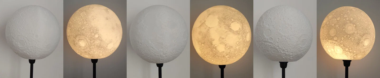 Đèn Mặt Trăng – Bản NASA Dập Nổi Cao (Địa Hình Siêu Chi Tiết) - Image 4