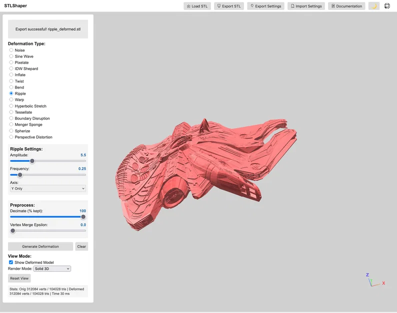 STL Shaper – Công cụ biến dạng mesh STL realtime trên trình duyệt - Image 3