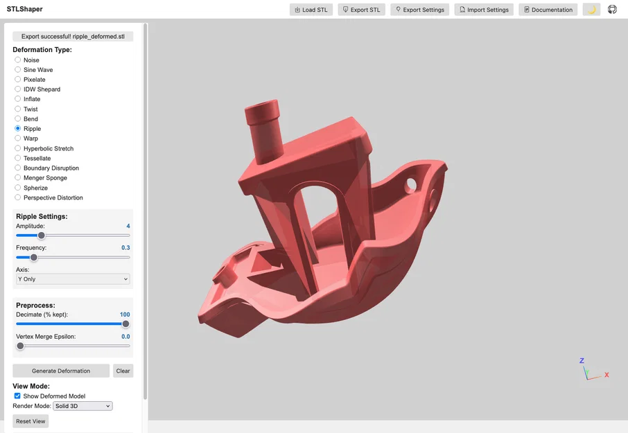 STL Shaper – Công cụ biến dạng mesh STL realtime trên trình duyệt - Image 7