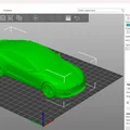 Tesla Model S 2023 STL – Mẫu xe 3D low poly chân thực để in 3D - Thumbnail 1