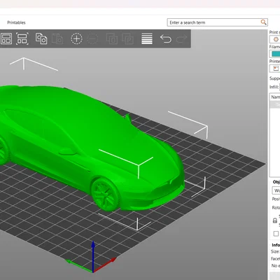 Tesla Model S 2023 STL – Mẫu xe 3D low poly chân thực để in 3D