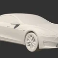 Tesla Model S 2023 STL – Mẫu xe 3D low poly chân thực để in 3D - Thumbnail 7
