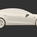Tesla Model S 2023 STL – Mẫu xe 3D low poly chân thực để in 3D - Thumbnail 10