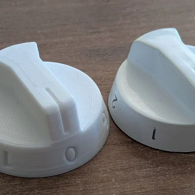 Núm vặn điều khiển cho bếp điện Lysva (In 3D)