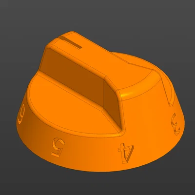 Núm vặn điều khiển cho bếp điện Lysva (In 3D)