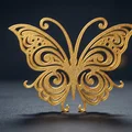 Ornament Bươm Bướm Vàng Thanh Lịch - Thumbnail 1