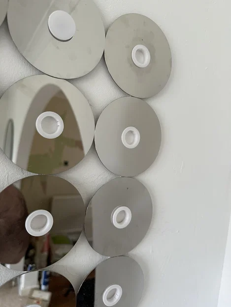 Tranh treo tường mirror từ HDD platter 3.5 inch dạng modular - Image 2