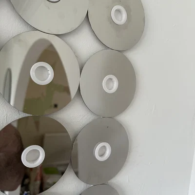 Tranh treo tường mirror từ HDD platter 3.5 inch dạng modular
