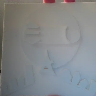 Mô hình trang trí bìa album Led Zeppelin in 3D