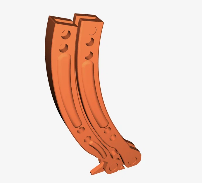 Mô hình dao bướm (Butterfly Knife) in 3D không cần lắp ráp - Image 1