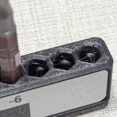 Giá giữ đầu vít 6.35mm (1/4) Hex Bit – Organizer snap-fit